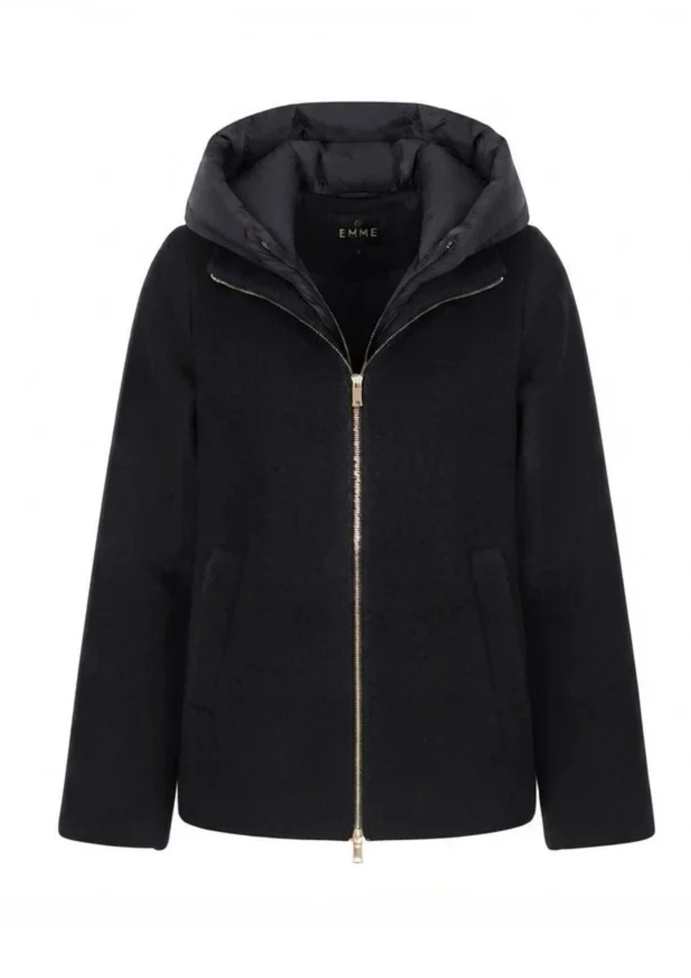 Capospalla in panno soft imbottito Emmsorriso Nero 2625486082200 013 EMME MARELLA 
