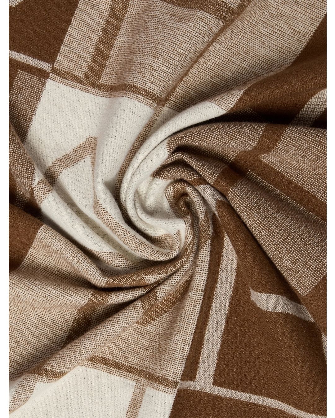 Stola jacquard con logo Emmegram Cuoio 2625546012200 001 EMME MARELLA 