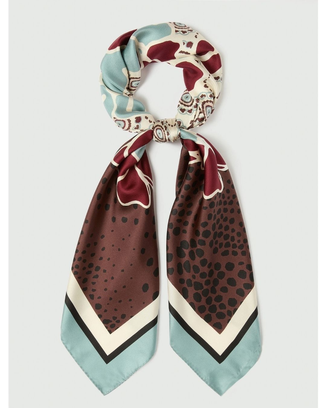 Foulard in seta Marrone 2625546031200 002 EMME MARELLA 