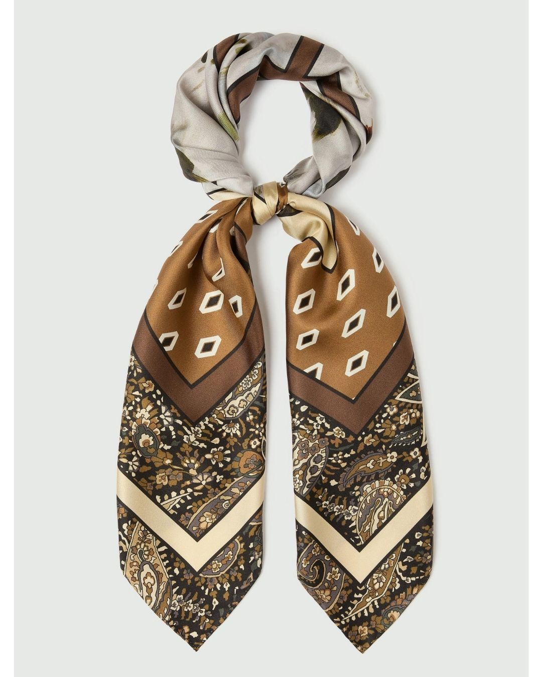 Foulard in seta Cammello 2625546031200 004 EMME MARELLA 