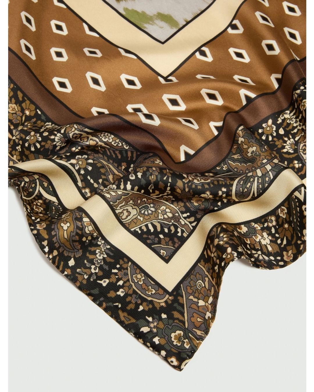 Foulard in seta Cammello 2625546031200 004 EMME MARELLA 
