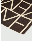 Stola stampata con frangia Marrone 2625546032200 002 EMME MARELLA 