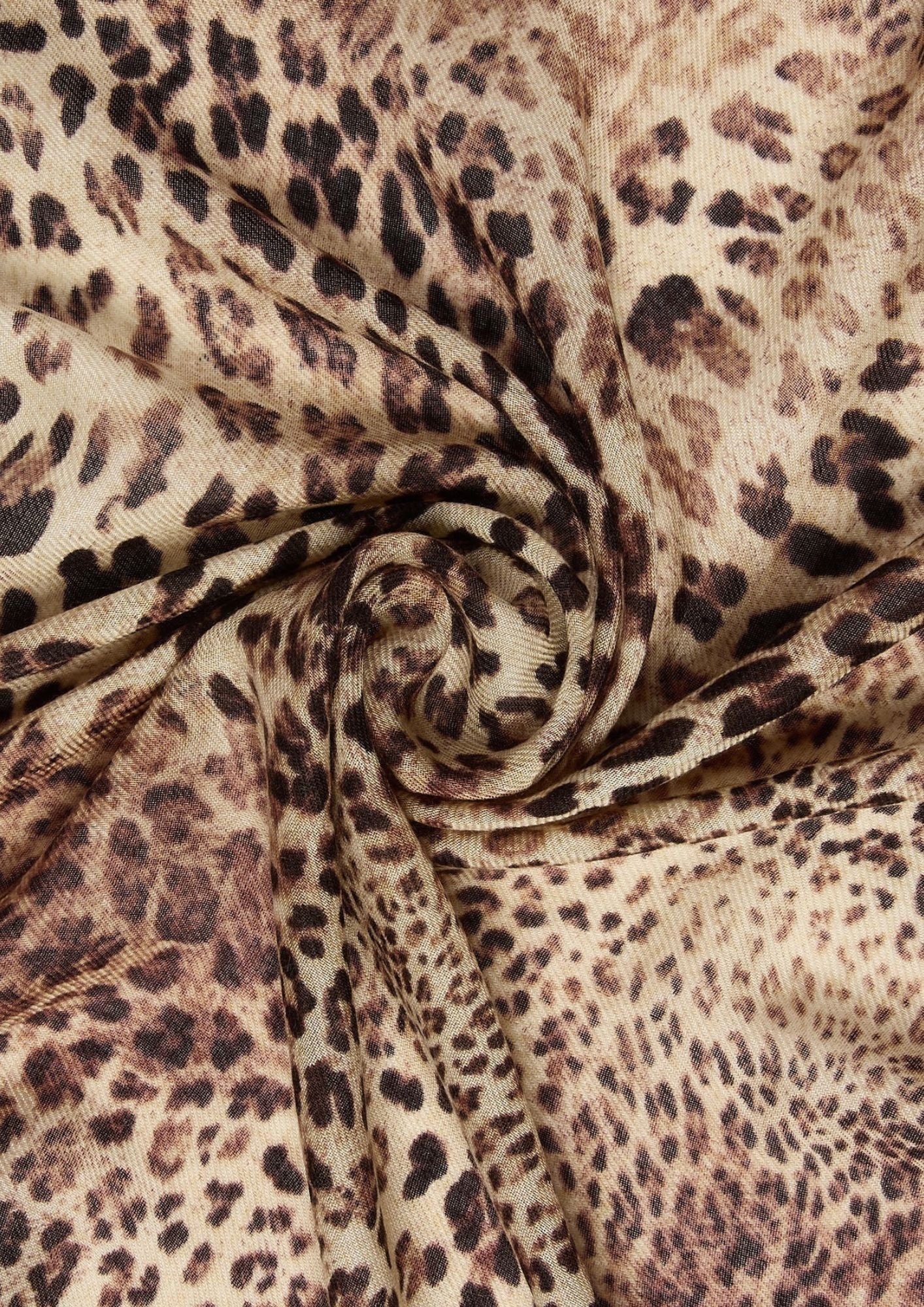 Stola stampata Emmaprile con frangia Leopardo 2625546032200 003 EMME MARELLA 