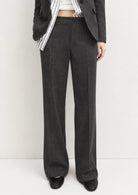 Pantalone dritto in jersey stretch Emmpalace Grigio Scuro Melange 2625786021200 004 EMME MARELLA 