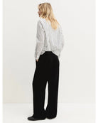 Pantalone dritto in jersey stretch Nero 2625786021200 005 EMME MARELLA 