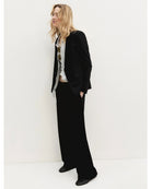 Pantalone dritto in jersey stretch Nero 2625786021200 005 EMME MARELLA 