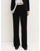 Pantalone dritto in jersey stretch Nero 2625786021200 005 EMME MARELLA 