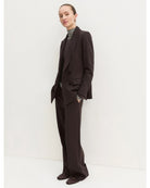 Pantalone dritto in jersey stretch Testa moro 2625786021200 006 EMME MARELLA 
