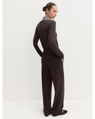 Pantalone dritto in jersey stretch Testa moro 2625786021200 006 EMME MARELLA 