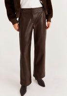 Pantalone dritto in jersey spalmato Emmargento Teasta di Moro 2625786032200 003 EMME MARELLA 