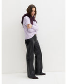 Pantalone dritto in jersey spalmato Navy 2625786032200 004 EMME MARELLA 