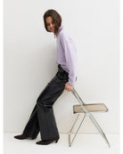Pantalone dritto in jersey spalmato Navy 2625786032200 004 EMME MARELLA 