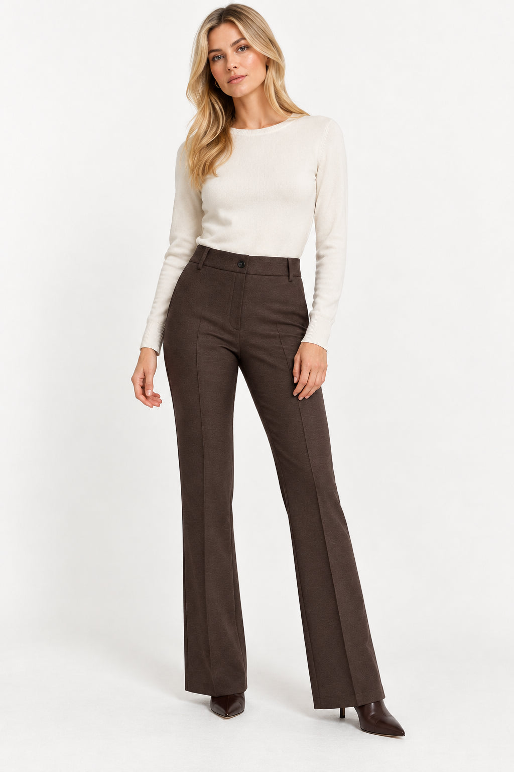 Pantalone slim fit in jersey stretch Emmflare Testa di Moro 2625786051200 006 EMME MARELLA 
