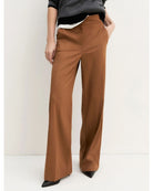 Pantalone dritto in jersey stretch Cognac 2625786071200 002 EMME MARELLA 