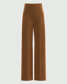 Pantalone dritto in jersey stretch Cognac 2625786071200 002 EMME MARELLA 
