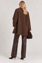 Cappottino in jersey bouclé stretch Emmvanesio Tortora 2625906062200 002 EMME MARELLA 