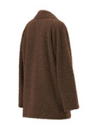 Cappottino in jersey bouclé stretch Emmvanesio Tortora 2625906062200 002 EMME MARELLA 