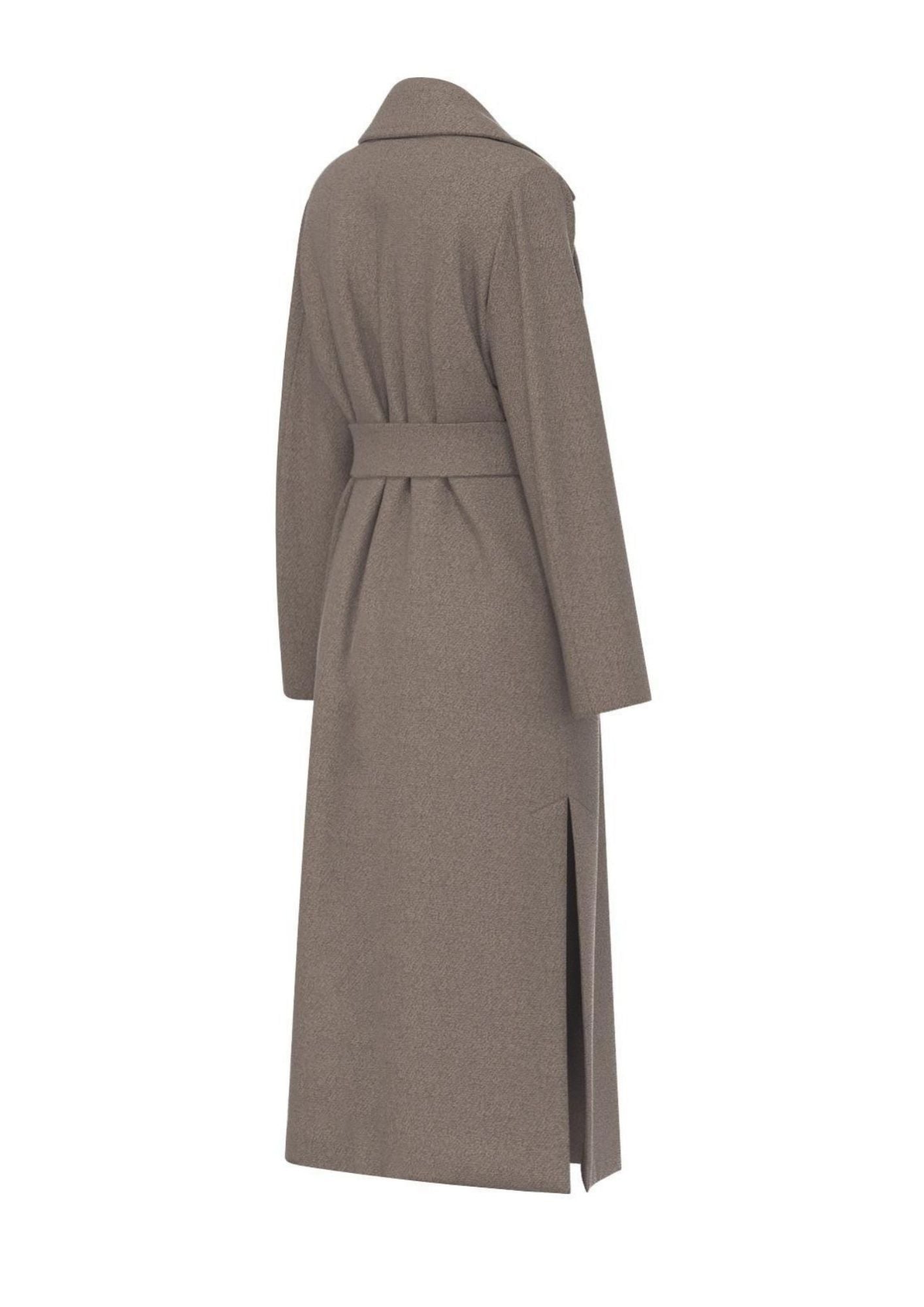 Cappotto in jersey panno soft Emmboero Tortora 2625906082200 002 EMME MARELLA 