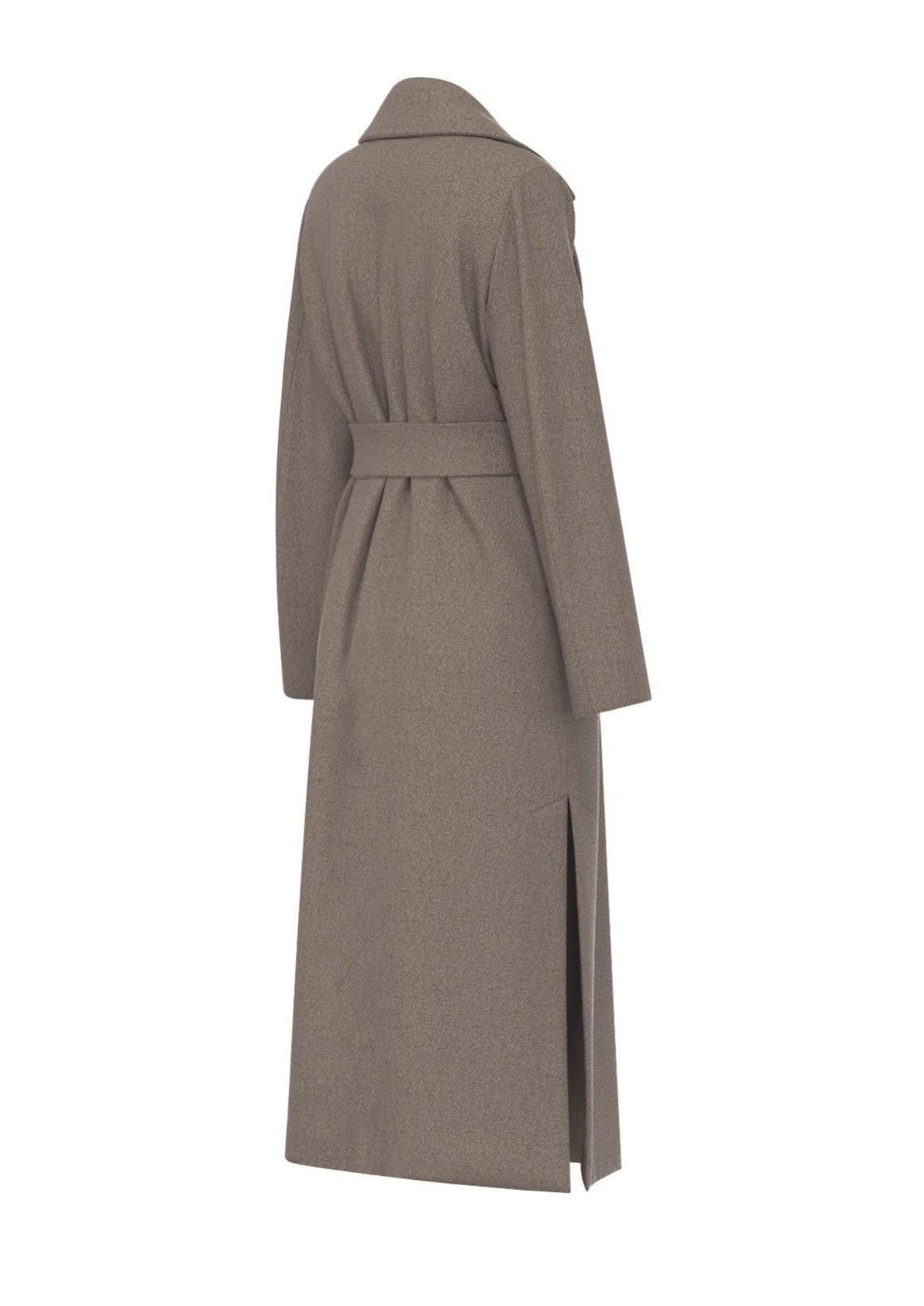 Cappotto in jersey panno soft Emmboero Tortora 2625906082200 002 EMME MARELLA 