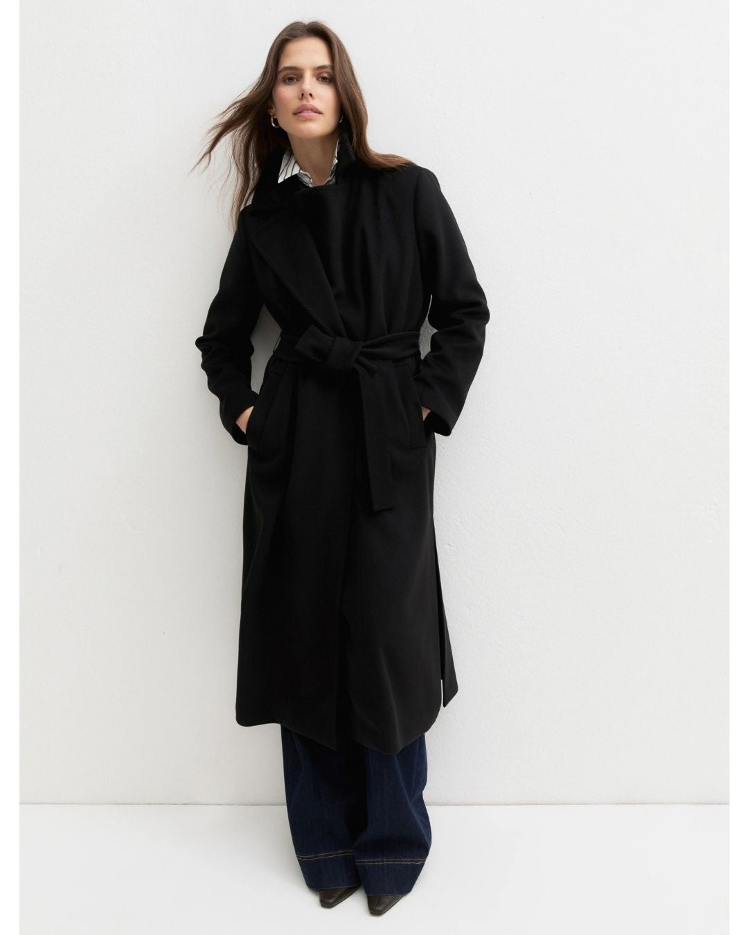 Cappotto in jersey panno soft Nero 2625906082200 005 EMME MARELLA 