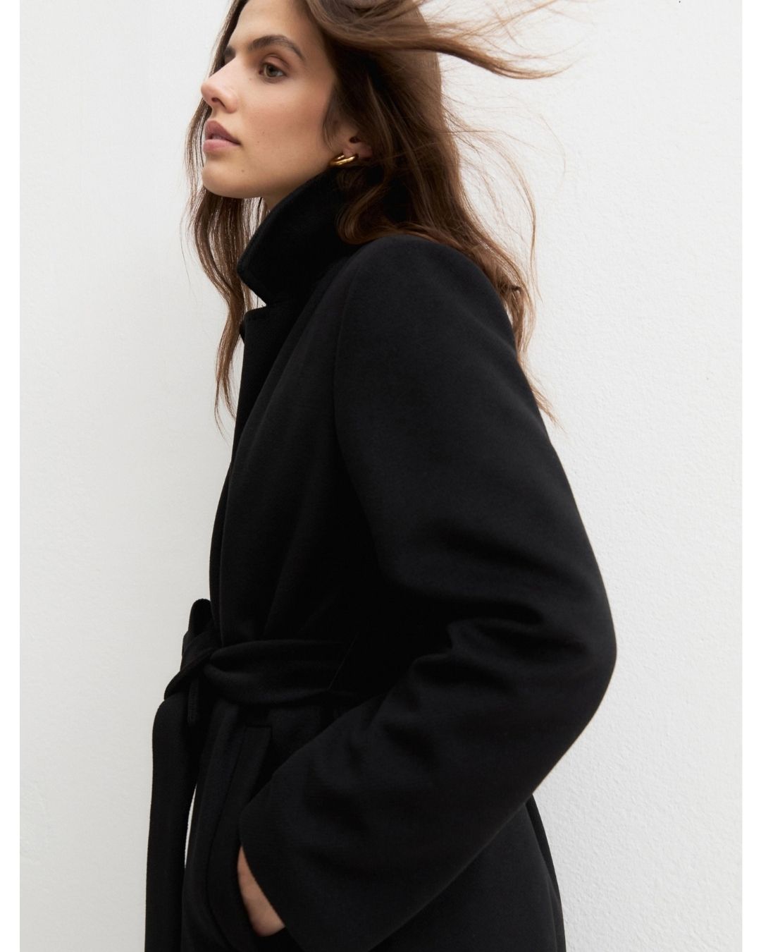 Cappotto in jersey panno soft Nero 2625906082200 005 EMME MARELLA 