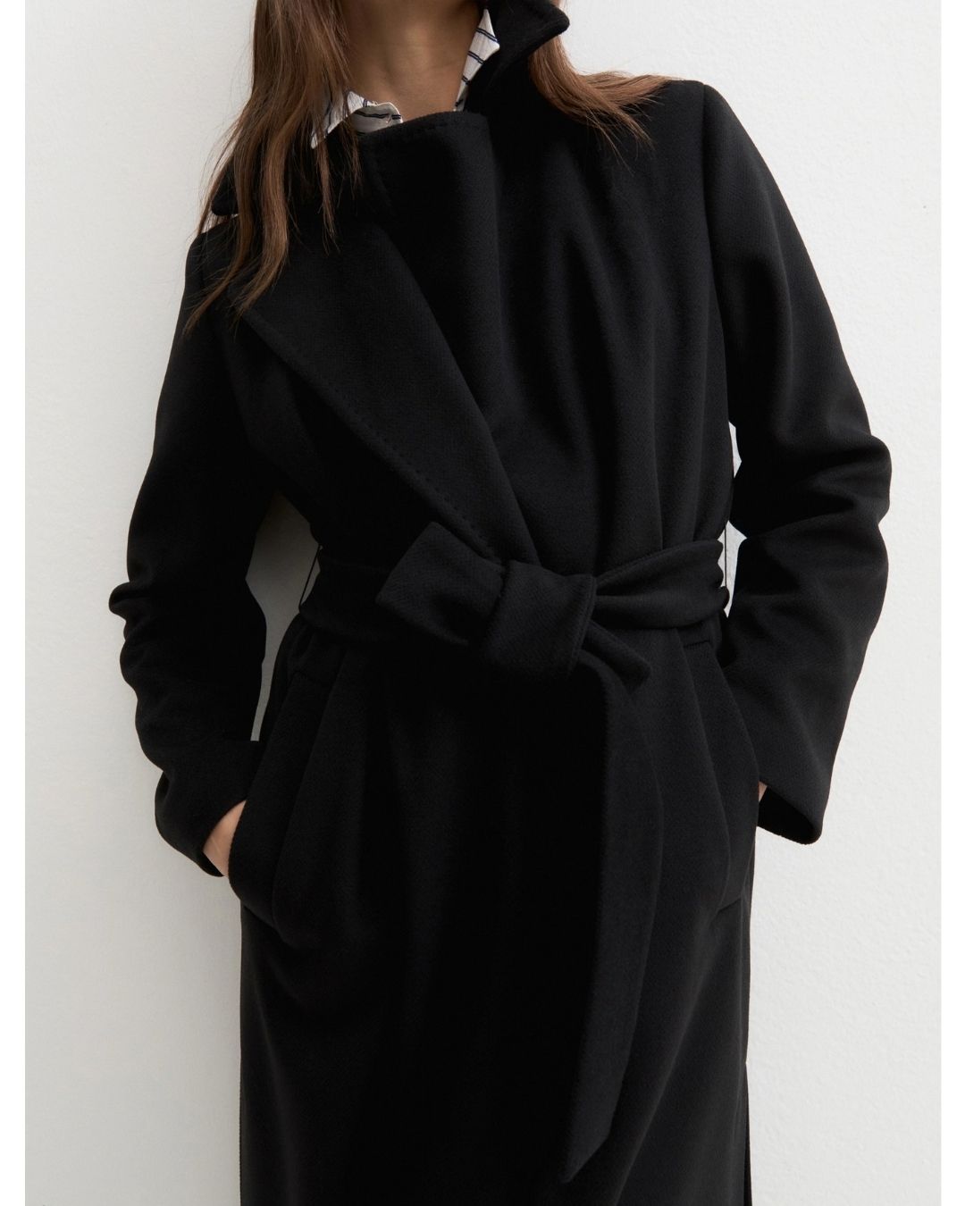 Cappotto in jersey panno soft Nero 2625906082200 005 EMME MARELLA 