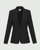 Blazer semi aderente in jersey Nero 2625916041200 005 EMME MARELLA 