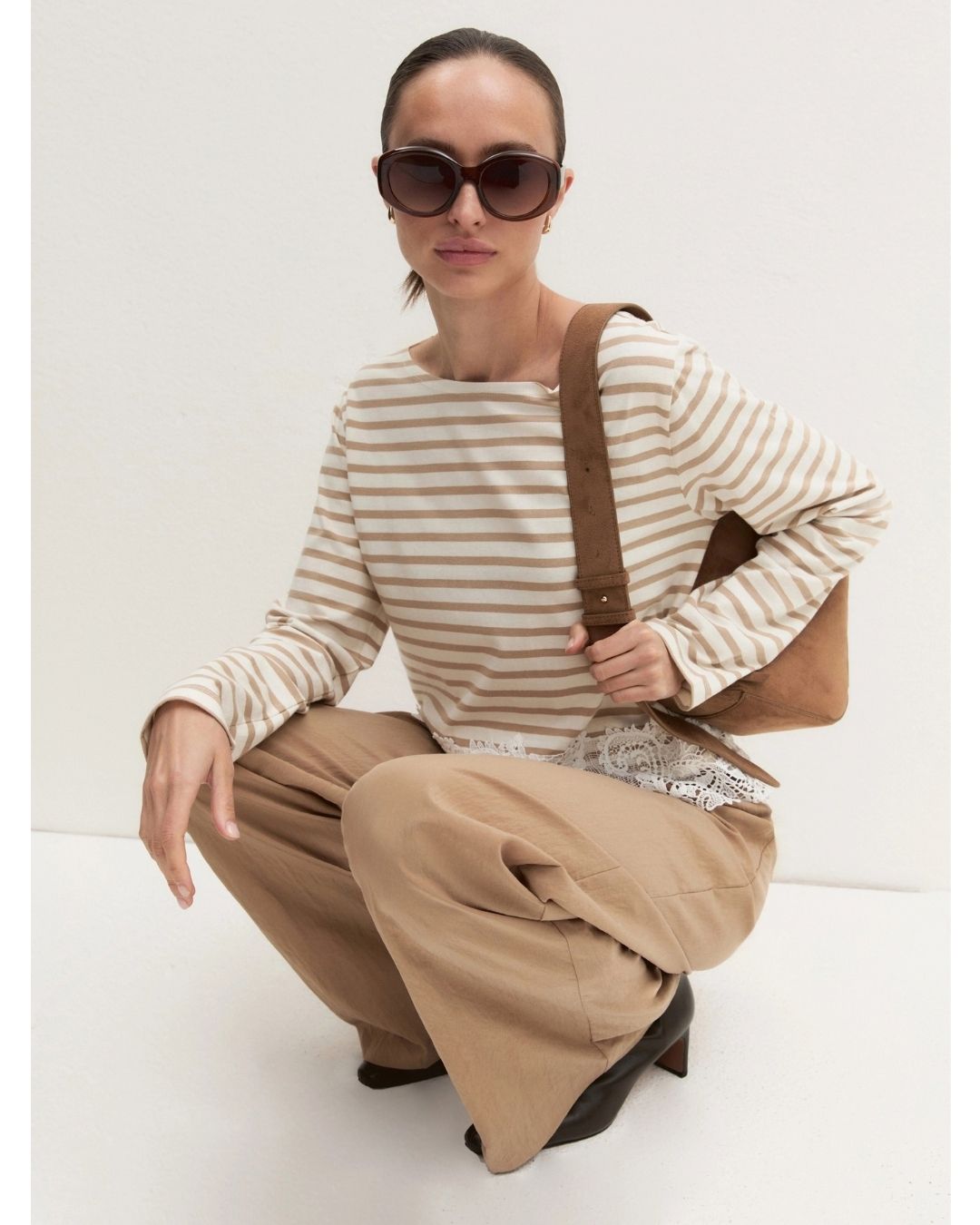 T-shirt con pizzo Naturale 2625976014200 001 EMME MARELLA 