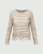 T-shirt con pizzo Naturale 2625976014200 001 EMME MARELLA 
