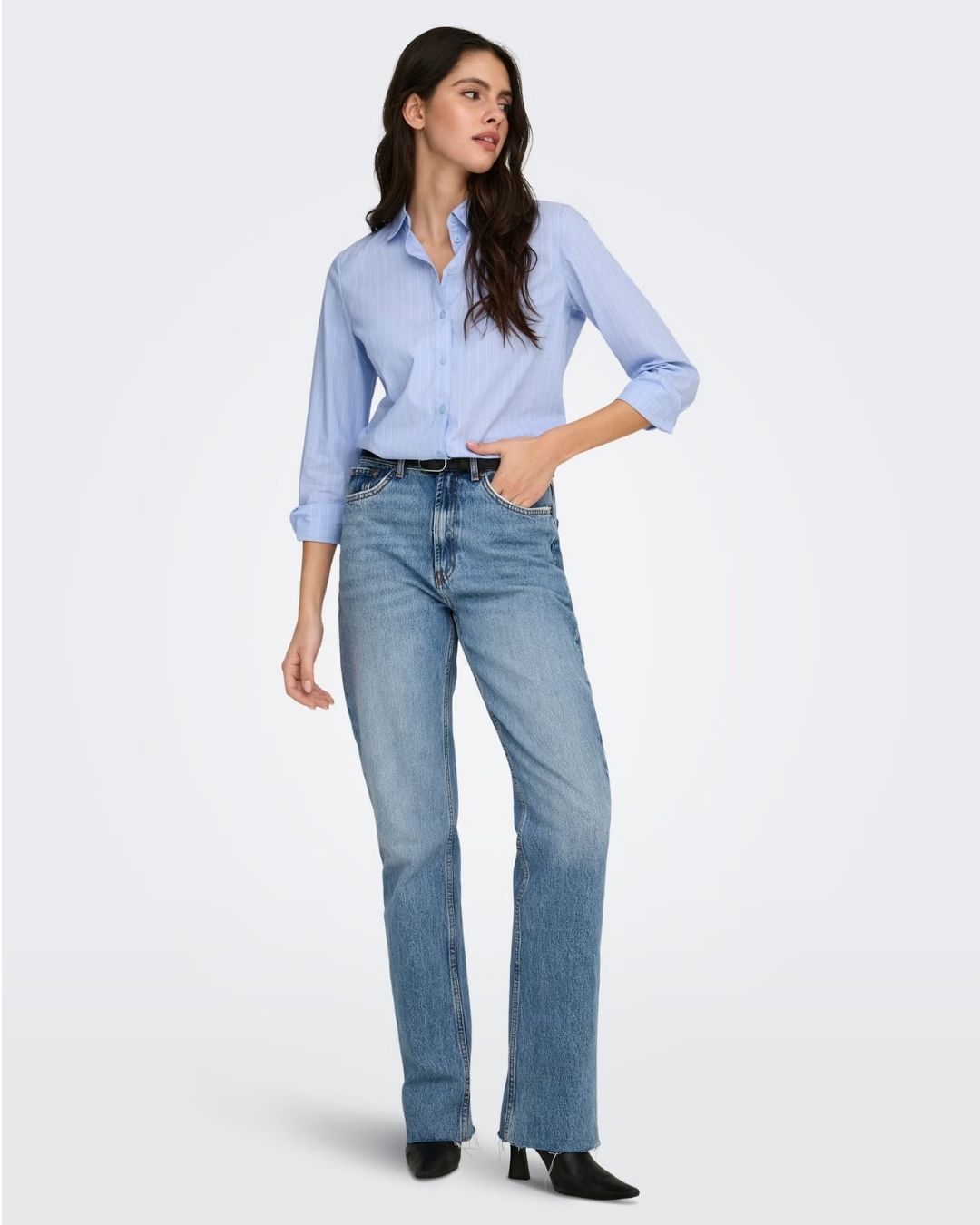 Camicia Donna Blu Cashmere Blue 15149877 Cashmere Blue JACQUELINE DE YONG 