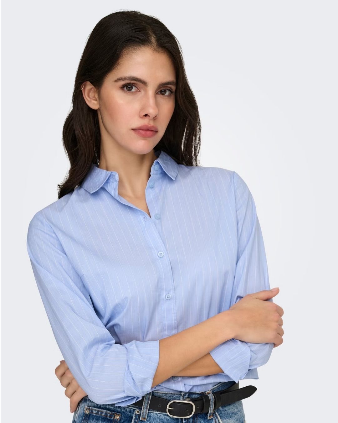 Camicia Donna Blu Cashmere Blue 15149877 Cashmere Blue JACQUELINE DE YONG 