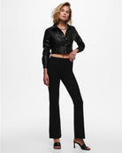 Pantaloni Flared Fit Donna Nero 15196908 Black JACQUELINE DE YONG 