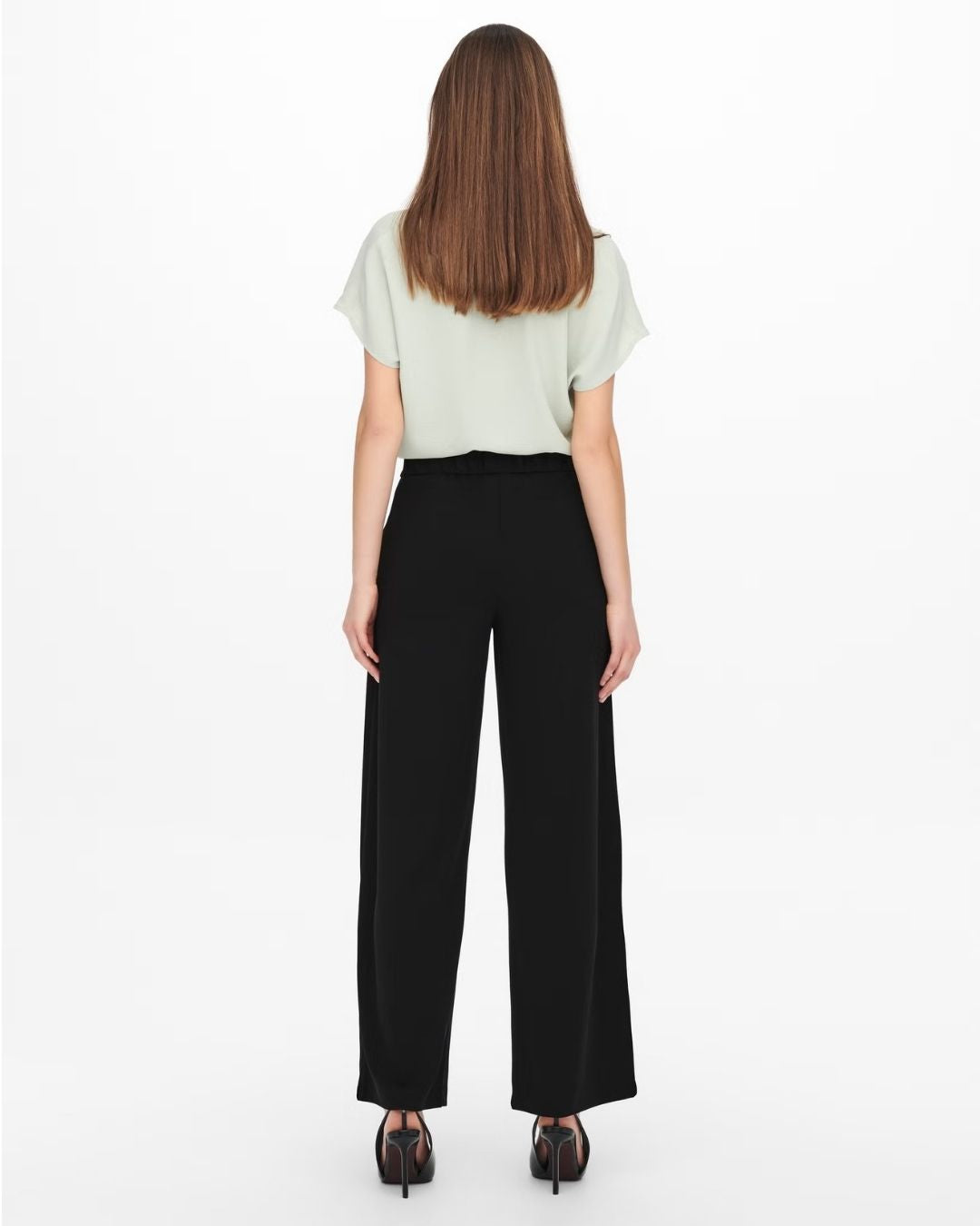 Pantaloni Wide Leg Donna Nero 15208430 Black BLACK BUTTONS JACQUELINE DE YONG 