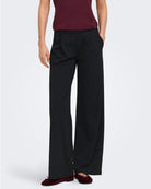 Pantaloni Wide Leg Donna Nero 15208430 Black GOLD BUTTONS JACQUELINE DE YONG 