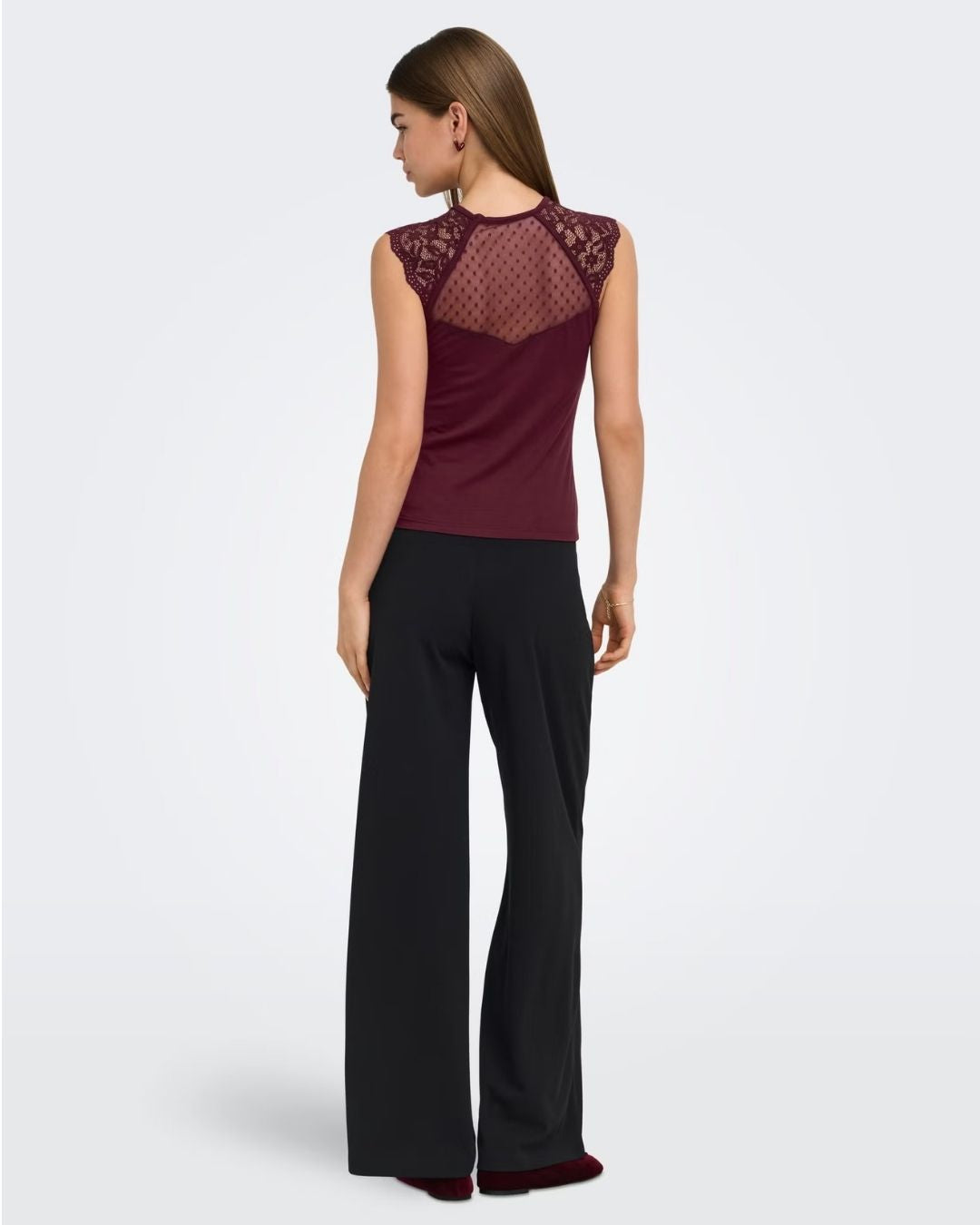 Pantaloni Wide Leg Donna Nero 15208430 Black GOLD BUTTONS JACQUELINE DE YONG 