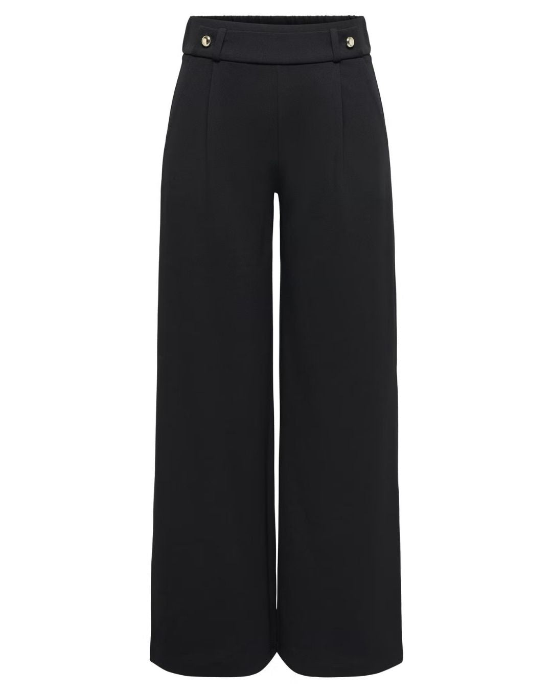 Pantaloni Wide Leg Donna Nero 15208430 Black GOLD BUTTONS JACQUELINE DE YONG 