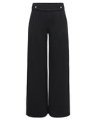 Pantaloni Wide Leg Donna Nero 15208430 Black GOLD BUTTONS JACQUELINE DE YONG 