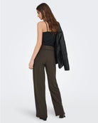 Pantaloni a gamba larga Donna Marrone Chocolate Brown 15208430 Chocolate Brown BLACK BUTTONS JACQUELINE DE YONG 
