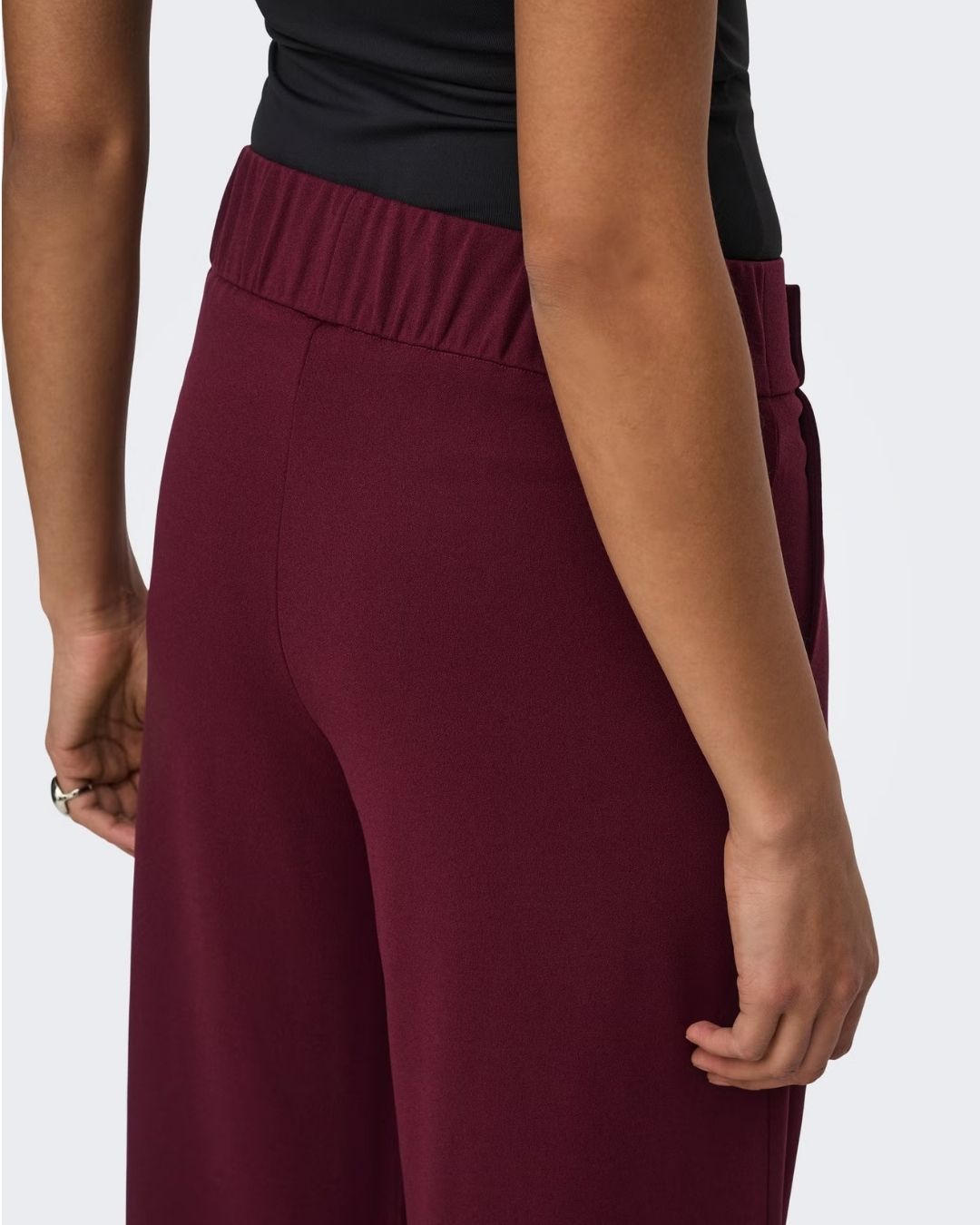 Pantaloni Wide Leg Donna Rosso Windsor Wine 15208430 Windsor Wine BLACK BUTTONS JACQUELINE DE YONG 