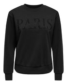Felpa Donna Nero 15221015 Black GLITTER PARIS JACQUELINE DE YONG 