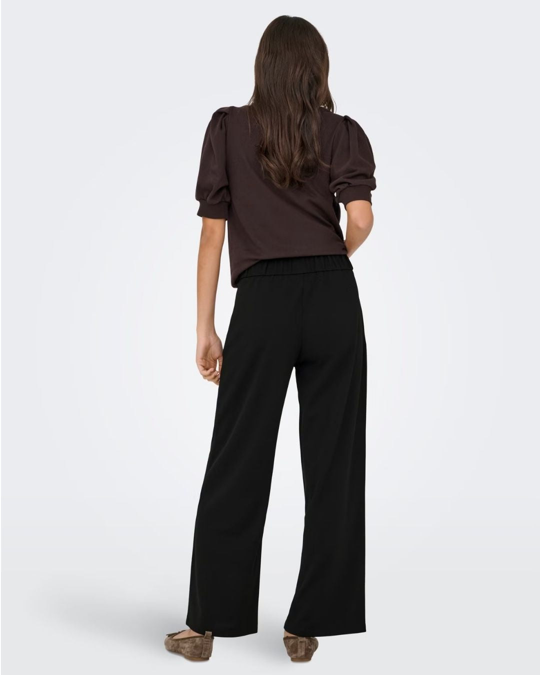 Pantaloni a gamba larga Donna Nero 15221238 Black JACQUELINE DE YONG 
