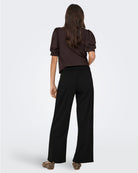 Pantaloni a gamba larga Donna Nero 15221238 Black JACQUELINE DE YONG 