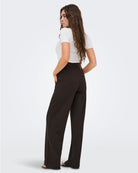 Pantaloni a gamba larga Donna Marrone Chocolate Torte 15221238 Chocolate Torte JACQUELINE DE YONG 