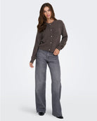 Cardigan Donna Marrone Bracken 15326819 Bracken MELANGE JACQUELINE DE YONG 