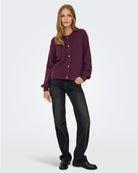 Cardigan Donna Rosso Fig 15326819 Fig MELANGE JACQUELINE DE YONG 