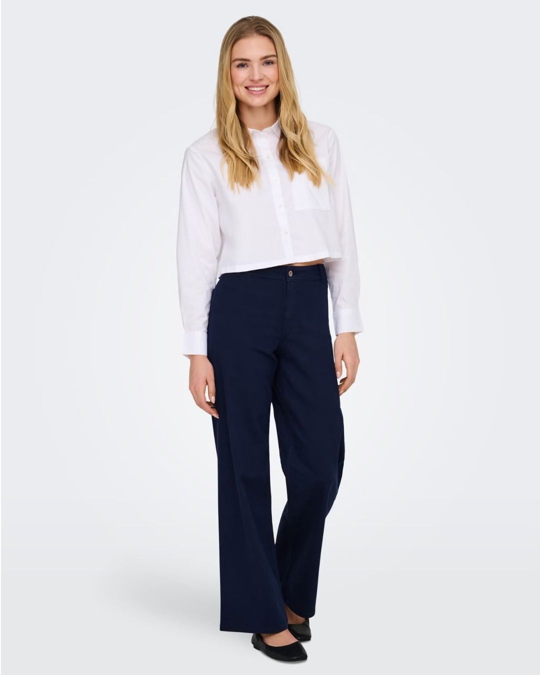 Pantaloni a gamba larga Donna Blu Navy Blazer 15341269 Navy Blazer JACQUELINE DE YONG 