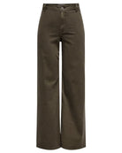 Pantaloni a gamba larga Donna Marrone Slate Black 15341269 Slate Black JACQUELINE DE YONG 