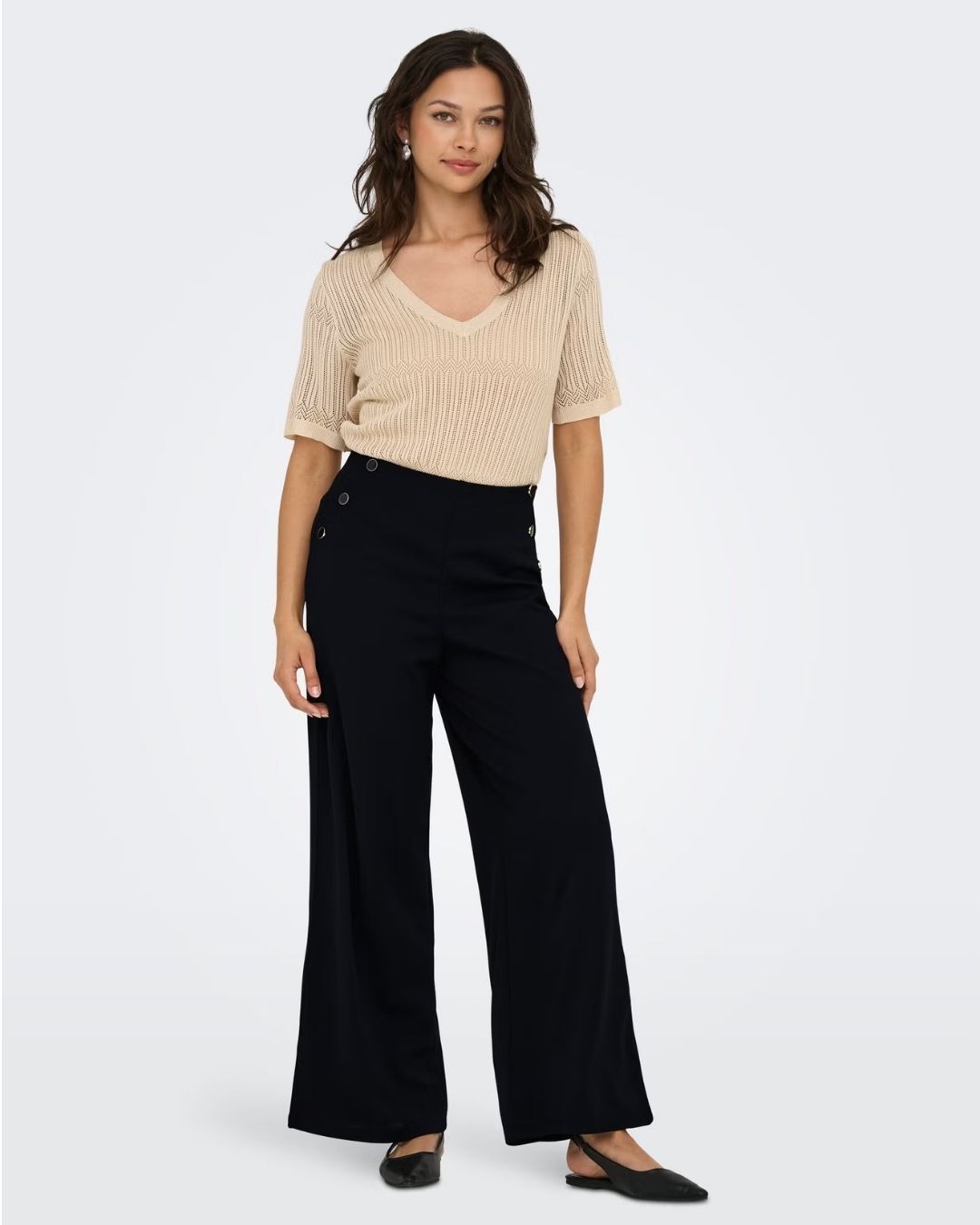 Pantaloni Donna Nero 15343979 Black JACQUELINE DE YONG 