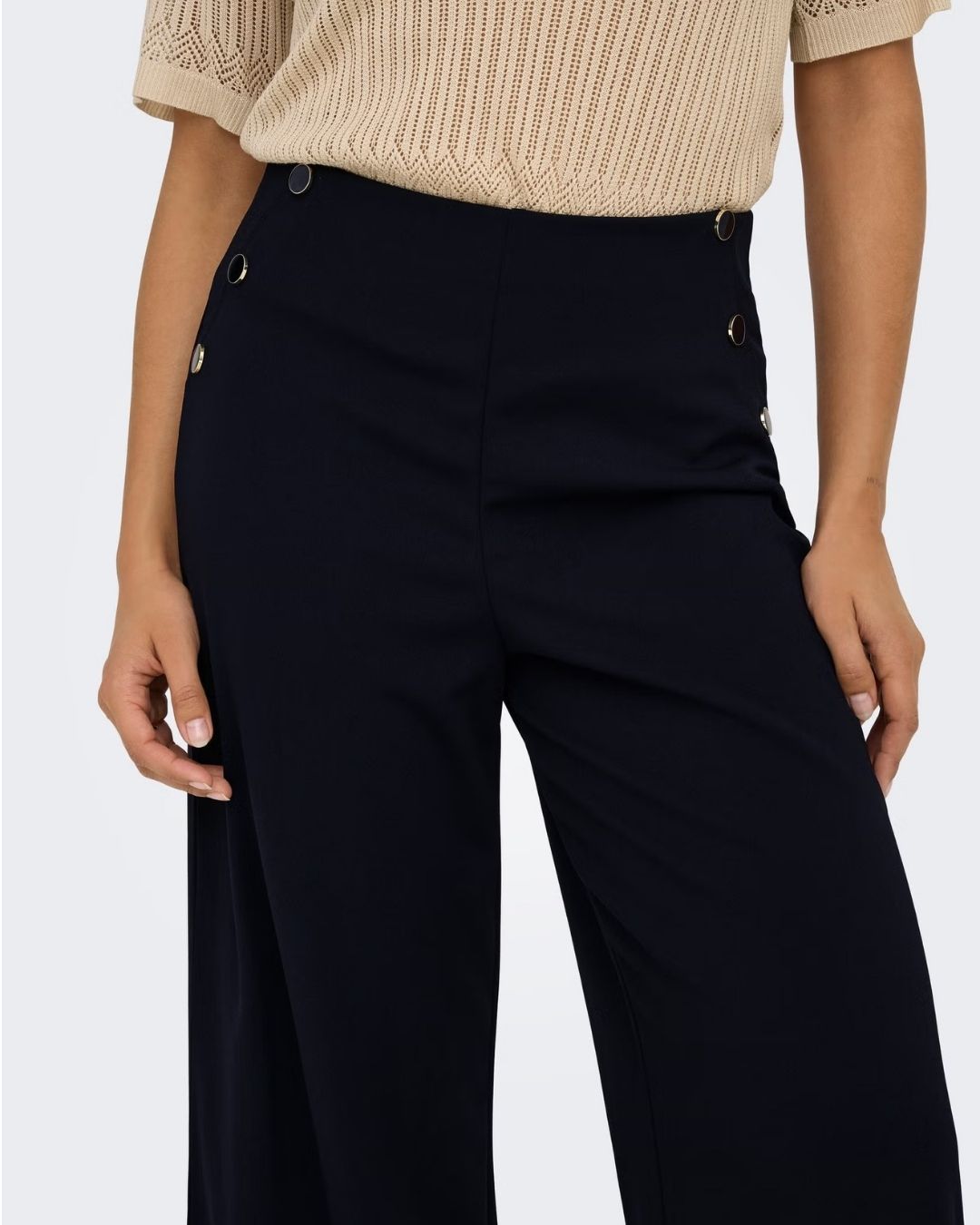 Pantaloni Donna Nero 15343979 Black JACQUELINE DE YONG 