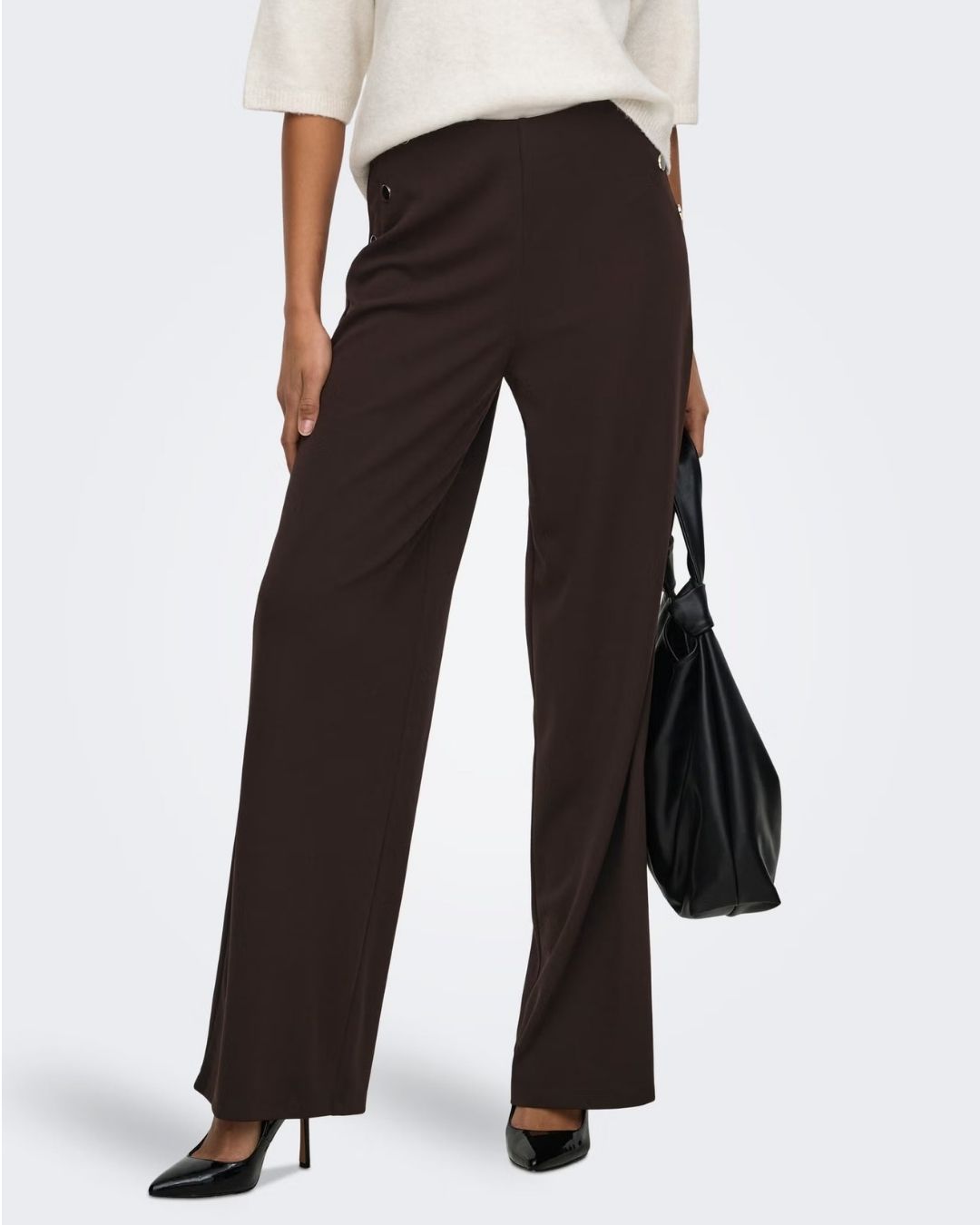 Pantaloni Donna Marrone Chocolate Torte 15343979 Chocolate Torte JACQUELINE DE YONG 